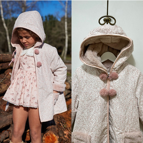 abrigo niña reversible